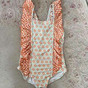 Shrimp and grits kids swimsuit